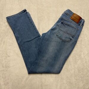 Lucky Brand‎ Sweet Mid Rise Straight Jeans Blue Distressed Denim 6/28 R